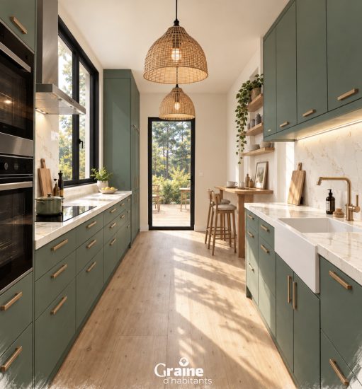 Projet d’extension pour créer une nouvelle cuisine - déplacement porte d’entrée et réaménagement intérieur
